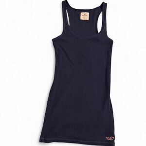 vintage y2k hollister navy ribbed tank